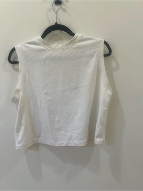 a new day White Sleeveless Crew Tank Top